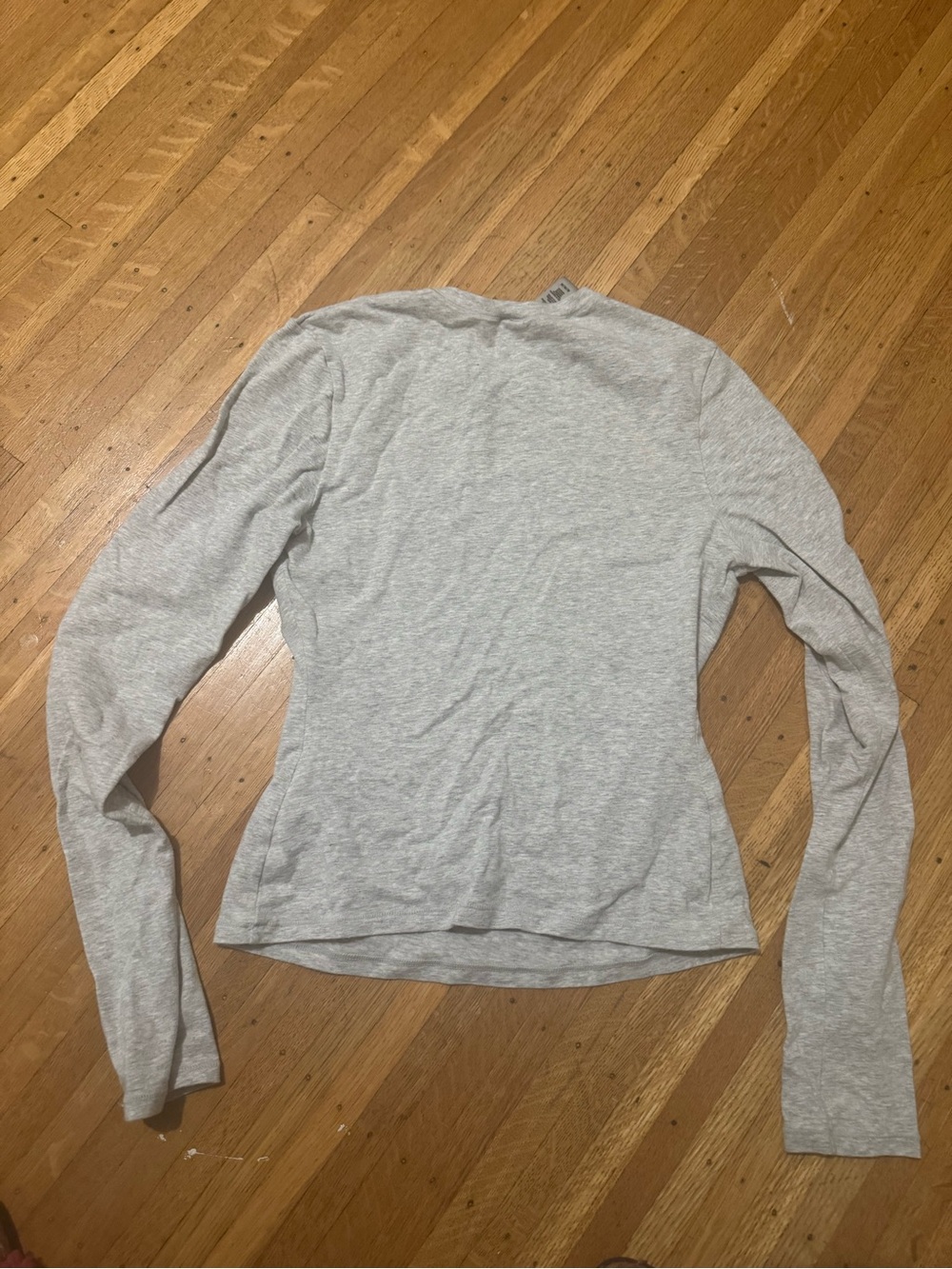 SKIMS Light Gray Long-Sleeve Top
